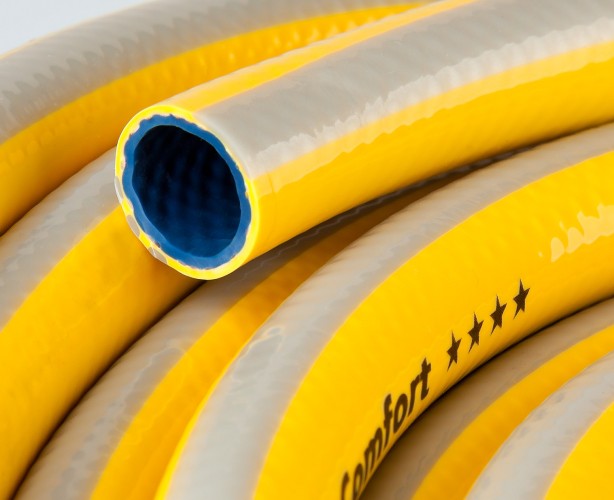 Шланг для полива RACO COMFORT 1/2", 50 м, 30 атм, трехслойный армированный 40303-1/2-50_z01 - изображение 2