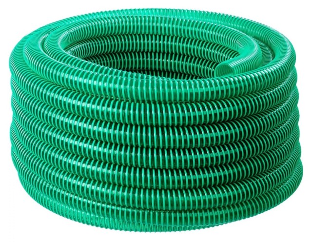 Шланг напорно-всасывающий ЗУБР со спиралью ПВХ 3 атм, 38ммх30м 40325-38-30