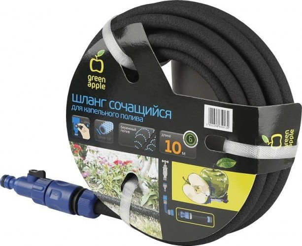 Шланг сочащийся GREEN APPLE 1/2" х 10 м GWSH8-027 Б0003083 - изображение 2