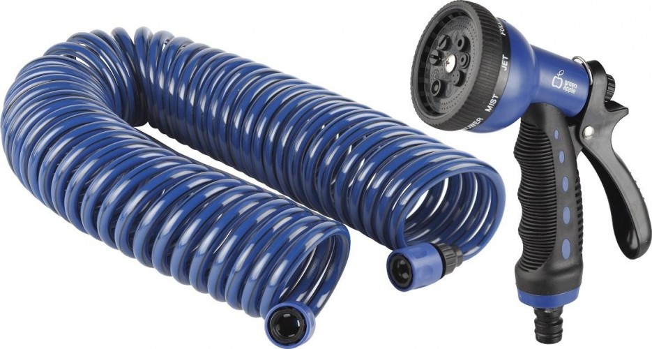 Шланг спиральный GREEN APPLE GWSM6-033 с комплектом для полива Б0003089 - изображение 2