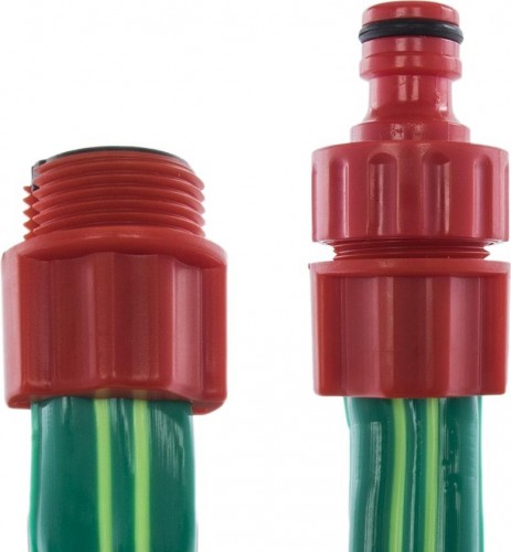 Шланги-дождеватели QUATTRO ELEMENTI  1/2", 10 метров, пвх, премиум, 3-х канальный, с фитингами 244-889 - изображение 2