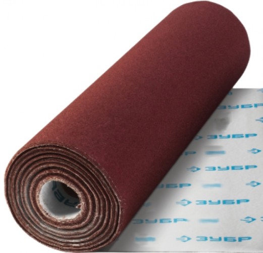 Шлифлента на тканевой основе ЗУБР ПРОФЕССИОНАЛ р80, 800 мм рулон водостойкий, 30 м, 35501-080