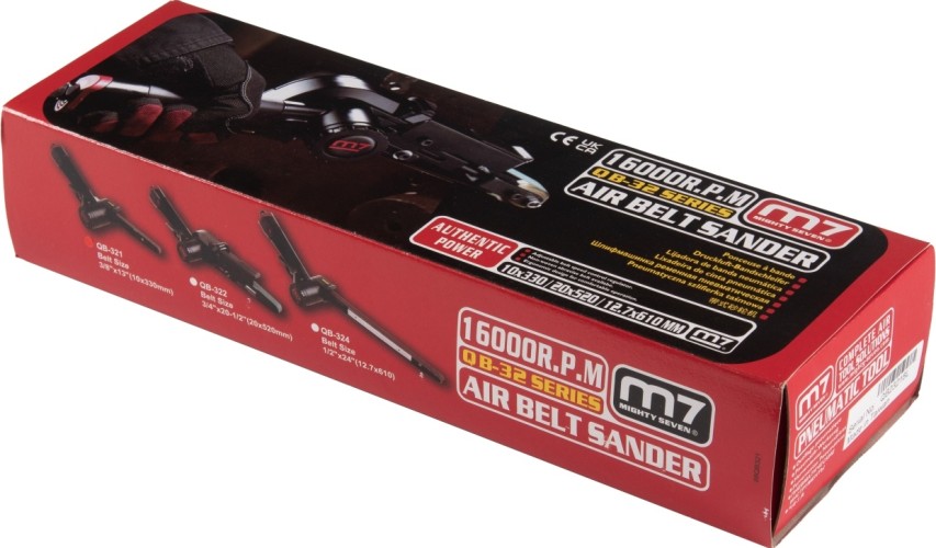 Шлифмашина ленточная пневматическая MIGHTY SEVEN QB-321 10х330 мм - изображение 5