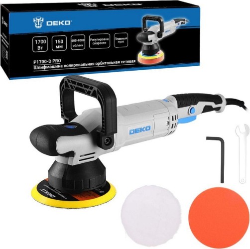 Шлифмашина полировальная DEKO P1700-D PRO орбитальная 083-1048 - изображение 4