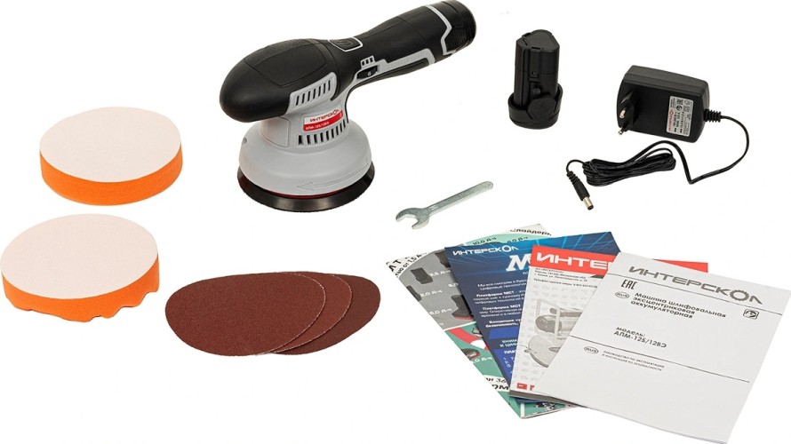 Шлифмашина полировальная ИНТЕРСКОЛ АПМ-125/12ВЭ аккуммуляторная, без АКБ и ЗУ 788.0.0.70 - изображение 5