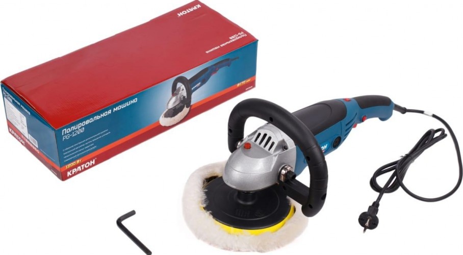 Шлифмашина полировальная КРАТОН PG-1200 3 05 05 001 - изображение 3