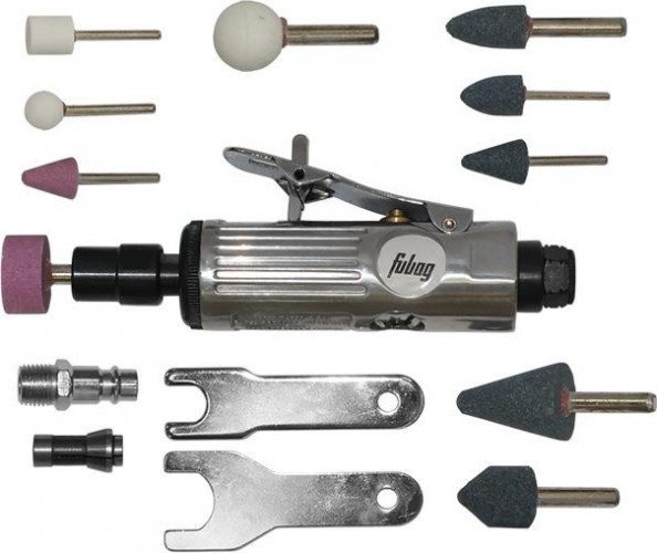 Шлифмашина прямая пневматическая FUBAG GL25000 + набор 100117 100117