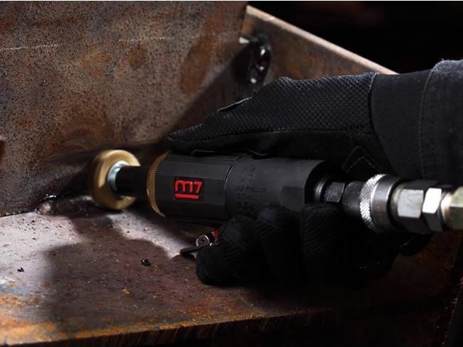 Шлифмашина прямая пневматическая MIGHTY SEVEN QA-0115A (шарошка) 3-6 мм, 25000 об/мин, с набором - изображение 3