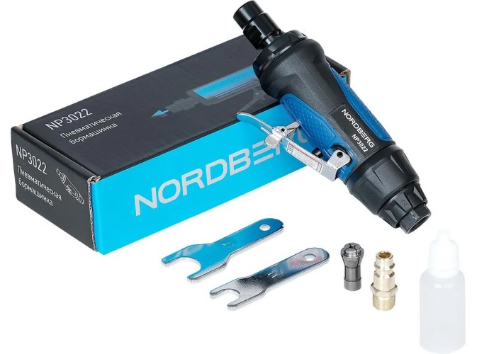 Шлифмашина прямая пневматическая NORDBERG NP3022 ЦБ-00017069 - изображение 2