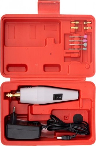 Шлифмашина прямая сетевая REXANT 12-4451 гравер 12 вт, 10 насадок, в кейсе - изображение 3