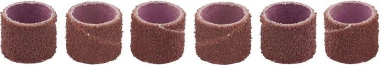 Шлифовальные мини-насадки ЗУБР P80 посадка d 12,5мм, L 12,7, 6 шт. 35918