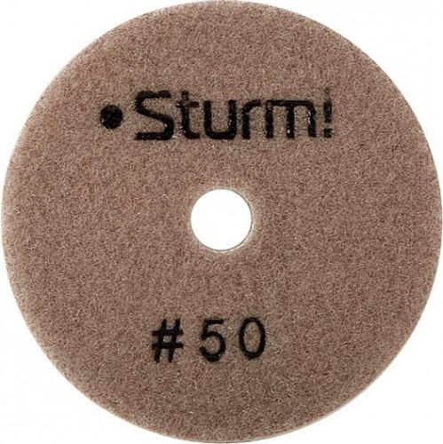 Шлифовальный круг по камню Sturm 9012-W100-50 алмазный гибкий, 100 мм, p50, мокрое шлиф. - изображение 2