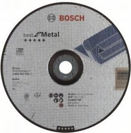 Шлифовальный круг по металлу BOSCH 230х7х22.2 мм A2430T-BF Best for Metal 2608603535