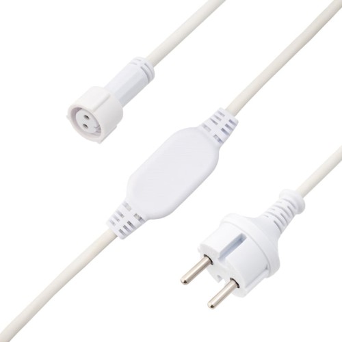 Шнур питания Neon-Night 315-001 для уличных гирлянд каучук белый, 230В/4А, IP67 - изображение 2