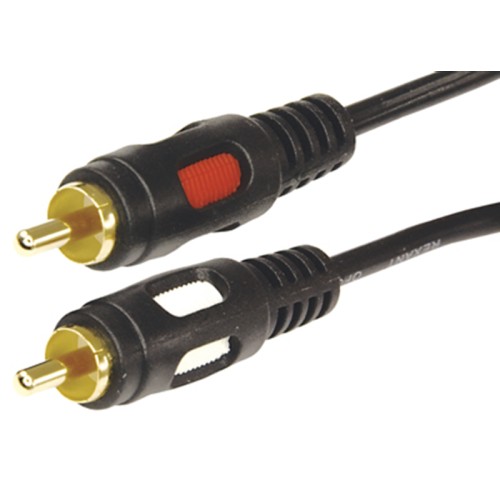 Шнур REXANT 17-0143 2 RCA-2 RCA, 1,5м, черный, Gold