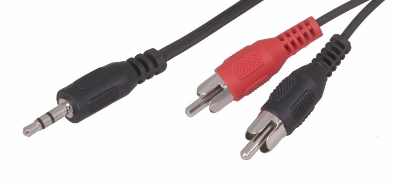 Шнур REXANT 17-4204 Стерео 3,5мм-2 RCA, 3м (10 шт/уп)
