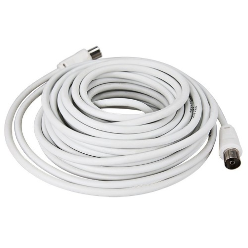 Шнур REXANT 18-0006 ТВ гнездо-ТВ штекер, 7м, белый - изображение 2