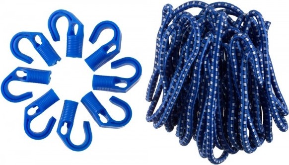 Шнур резиновый крепежный ЗУБР ЭКСПЕРТ 10 м 8 переставных крюков 40511