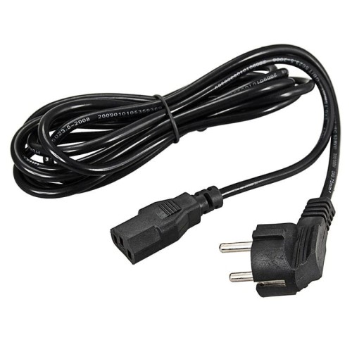 Шнур сетевой REXANT 11-1122 Евро вилка угловая-евро-разъем С13, 3х0.75 мм 3м - изображение 2