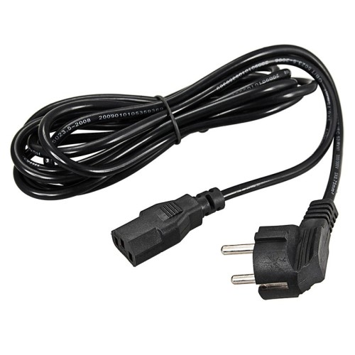 Шнур сетевой REXANT 11-1132 Евро вилка угловая-евро-разъем C13, 3х0.75 мм 3м - изображение 2