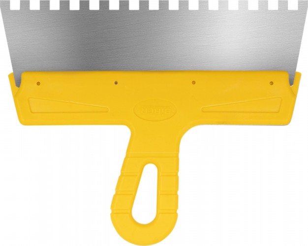 Шпатель Biber 35186 МАСТЕР фасадный 250 мм, зуб 8х8 мм тов-176013