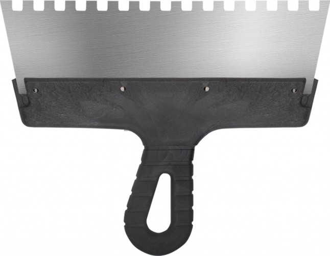 Шпатель Biber 35216 фасадный нерж. сталь, зубчатый 8мм, 250мм Тов-048250