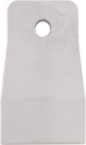 Шпатель Biber 35265 резиновый белый 40мм Тов-130024