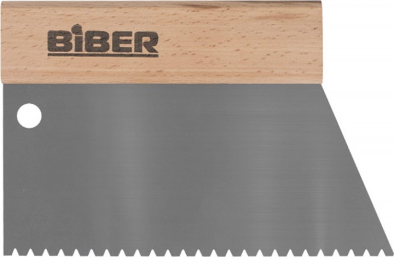 Шпатель Biber 35282 для клея 180 мм, зуб тип B6 тов-184682
