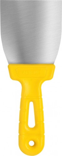 Шпатель Biber МАСТЕР 35173 фасадный нерж. сталь, желтая рукоятка, 80мм Тов-176000