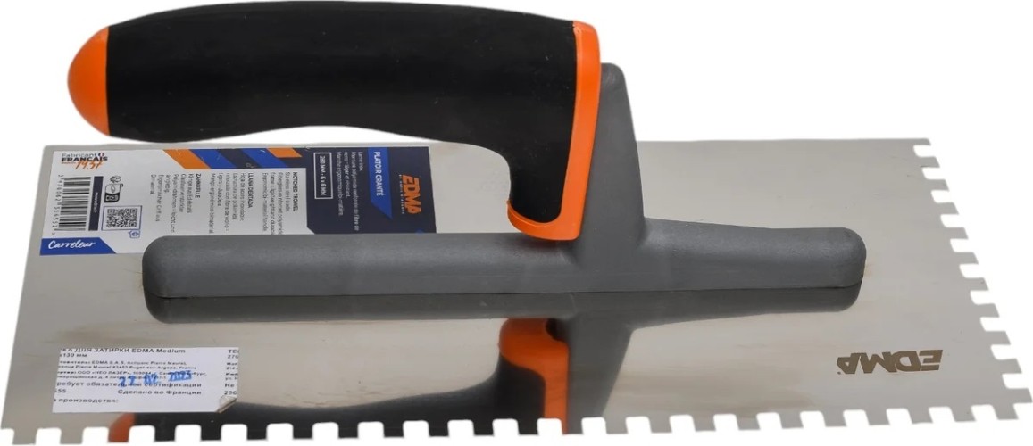 Шпатель EDMA 255655 зубчатый 280 мм - изображение 4