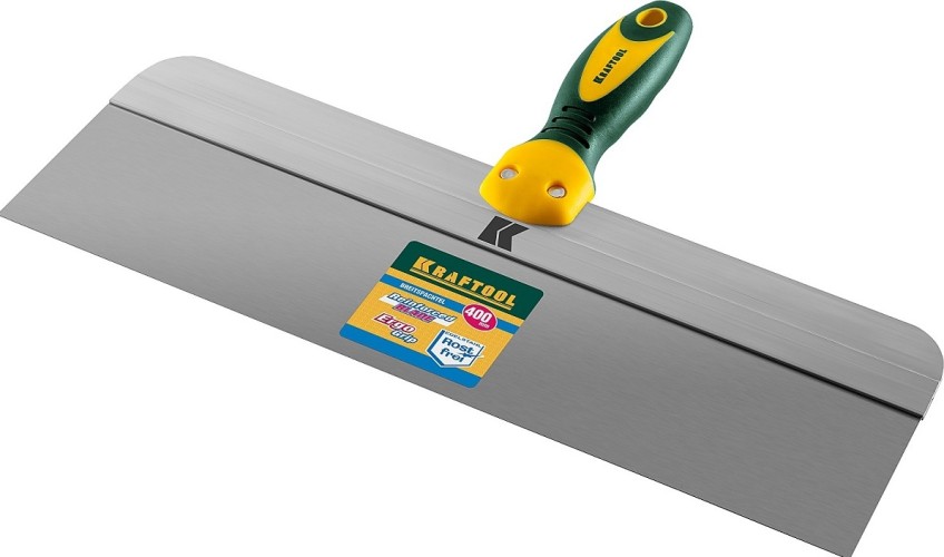 Шпатель фасадный с двухкомпонентной ручкой KRAFTOOL 10036-400 400 мм, полотно из нержавеющей стали