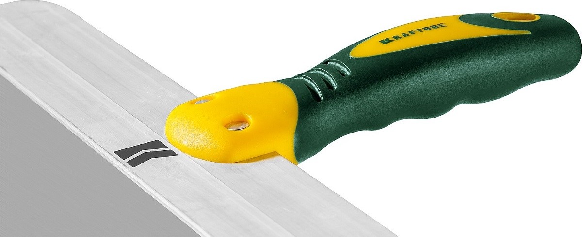 Шпатель фасадный с двухкомпонентной ручкой KRAFTOOL 10036-150 150 мм, полотно из нержавеющей стали - изображение 3