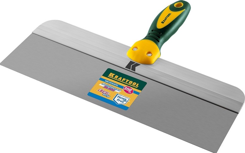 Шпатель фасадный с двухкомпонентной ручкой KRAFTOOL 10036-350 350 мм, полотно из нержавеющей стали