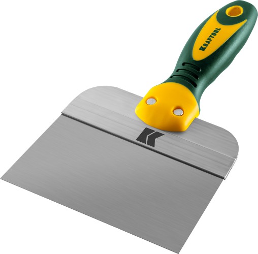 Шпатель фасадный с двухкомпонентной ручкой KRAFTOOL 10036-150 150 мм, полотно из нержавеющей стали - изображение 2