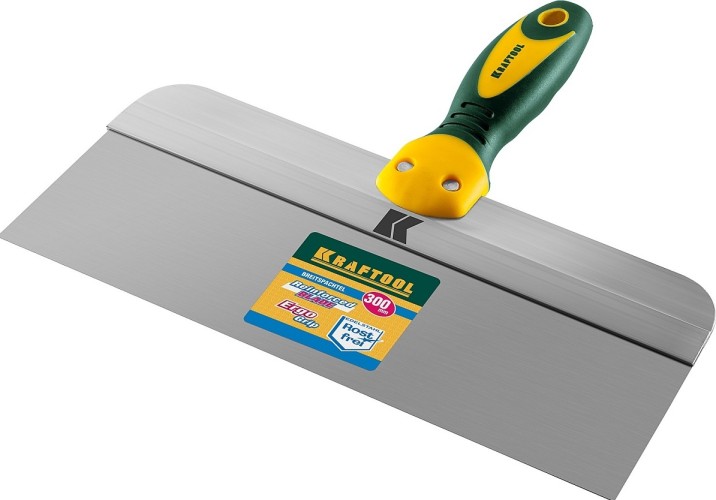 Шпатель фасадный с двухкомпонентной ручкой KRAFTOOL 10036-300 300 мм, полотно из нержавеющей стали
