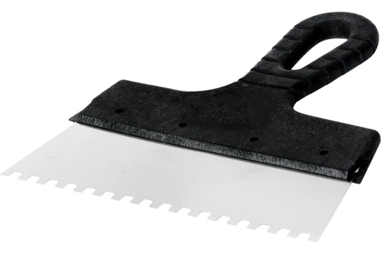 Шпатель REXANT 89-0222 фасадный 200 мм зуб 6х6 нержавеющая сталь