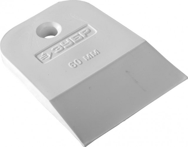 Шпатель резиновый белый ЗУБР "МАСТЕР" 60 мм 1016-60_z01