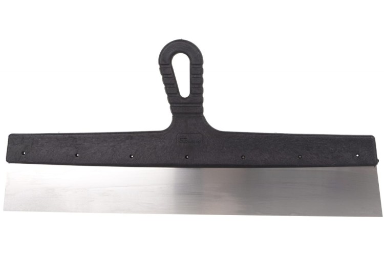 Шпатель СИБРТЕХ 450 мм фасадный из нержавеющей стали, пластмассовая ручка 85450