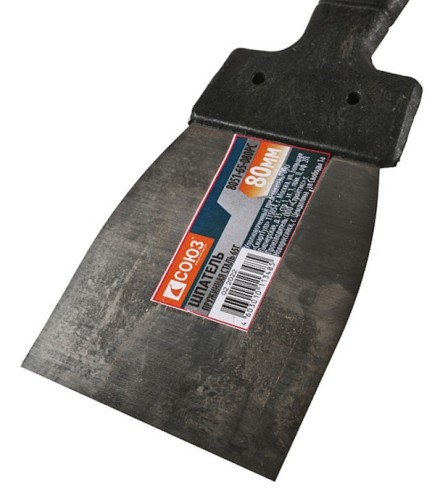 Шпатель СОЮЗ 8051-65-080PC 80мм, пружинная сталь 65г, пластиковая рукоятка - изображение 2