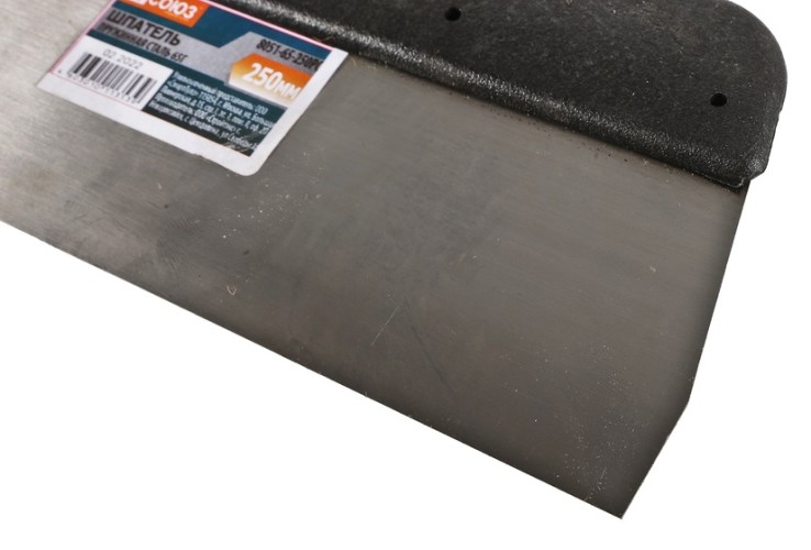 Шпатель СОЮЗ 8051-65-250PC 250мм, пружинная сталь 65г, пластиковая рукоятка - изображение 3