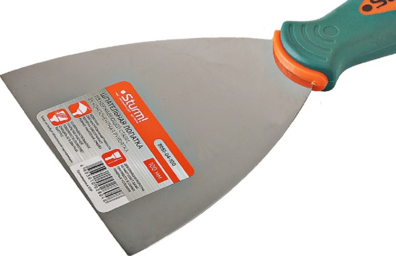 Шпатель Sturm 8051-04-100 из нержавеющей стали 100мм, 2-х компонентная рукоя - изображение 4