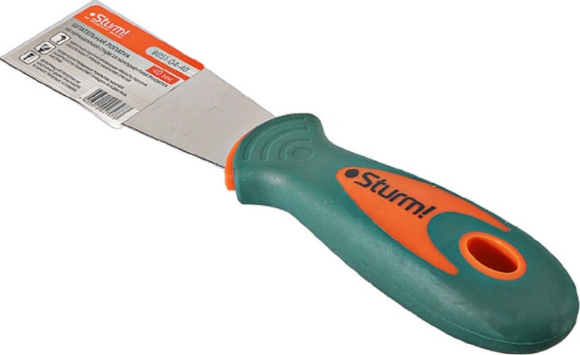 Шпатель Sturm 8051-04-40 из нержавеющей стали 40мм, 2-х компонентная рукоят - изображение 4