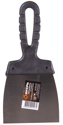 Шпатель ВИХРЬ 100мм нерж.cталь пластиковая рукоятка 73/3/2/18 - изображение 2