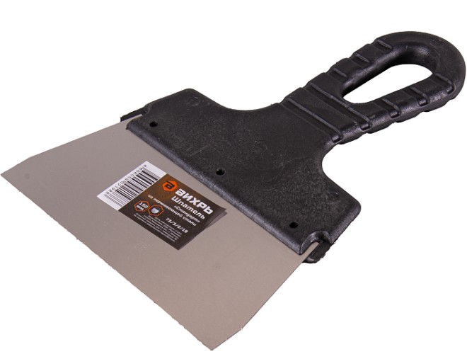 Шпатель ВИХРЬ 150мм нерж.cталь пластиковая рукоятка 73/3/2/19