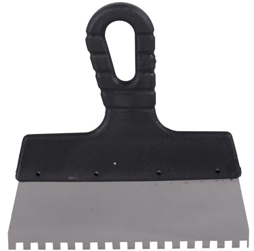 Шпатель ВИХРЬ 200мм зубчатый нерж.сталь пластиковая рукоятка 6х6 мм, 73/3/2/26 - изображение 3