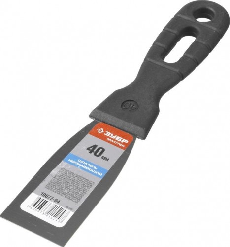 Шпатель ЗУБР "МАСТЕР" 40 мм, полотно из нержавеющей стали 10077-04