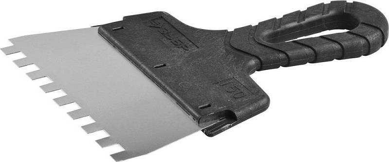 Шпатель ЗУБР МАСТЕР фасадный, нержавеющее полотно, 150мм, зуб 8х8мм 10078-15-08