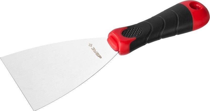 Шпатель ЗУБР МАСТЕР профилированное нержавеющее полотно, 2к ручка, 80м 10072-08 - изображение 2