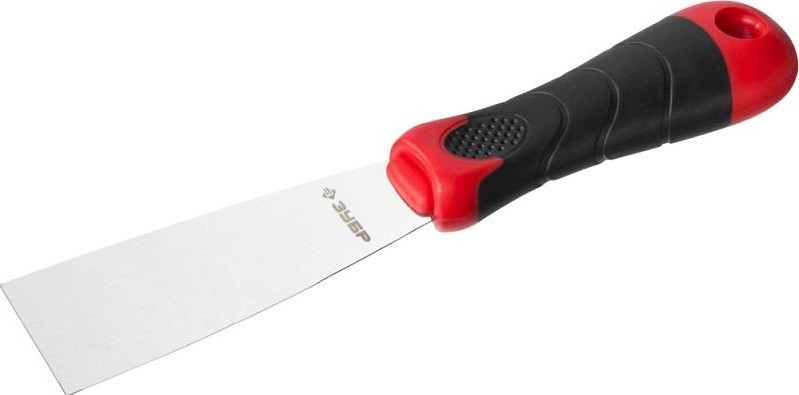 Шпатель ЗУБР МАСТЕР профилированное нержавеющее полотно, 2к ручка, 40м 10072-04 - изображение 3