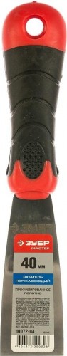 Шпатель ЗУБР МАСТЕР профилированное нержавеющее полотно, 2к ручка, 40м 10072-04